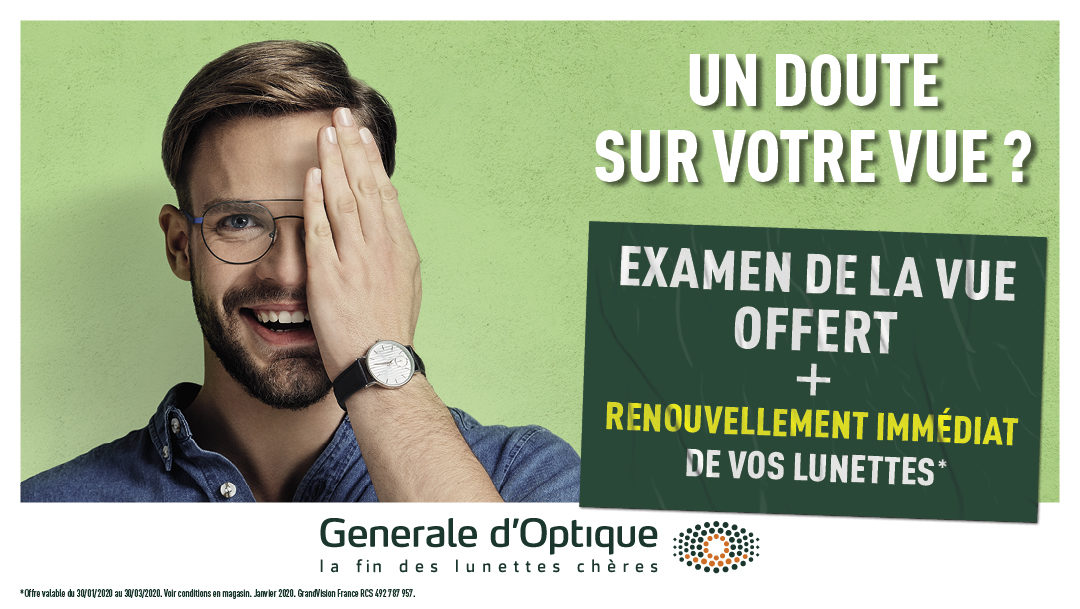 L’offre exceptionnelle de Générale d’Optique !